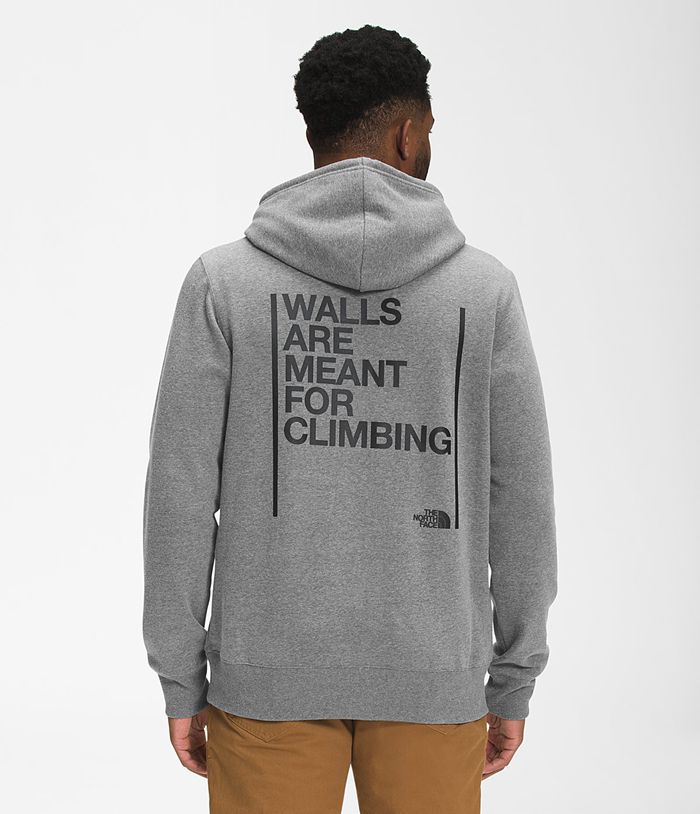 Sudadera Con Capucha The North Face Hombre Walls Pullover - Colombia NTWCEX028 - Gris